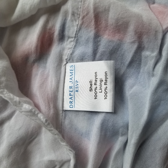 Draper James Maxi Skirt A Line Gypsy Floral PullOn Pockets Ruffle Hem Size Large - Picture 8 of 9